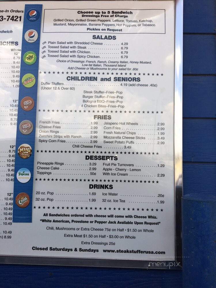 Steak Stuffers USA - Tulsa, OK menu_pic