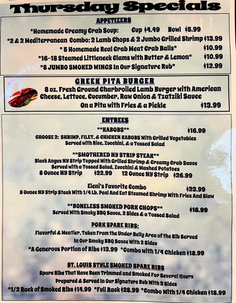 Bar-B-Cue Pit - Sinking Spring, PA menu_pic