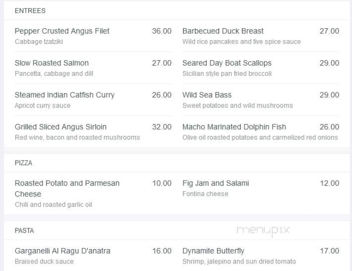 Blue Orchid Inn - Mertztown, PA menu_pic