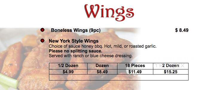 Brother's Pizza - Shippensburg, PA menu_pic