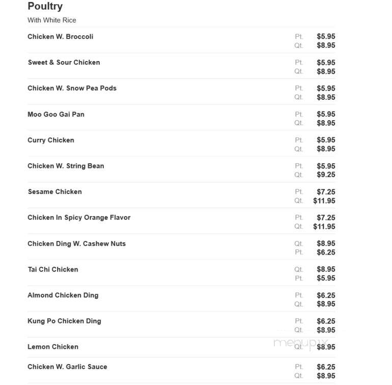 China Inn & Buffet - Phoenixville, PA menu_pic