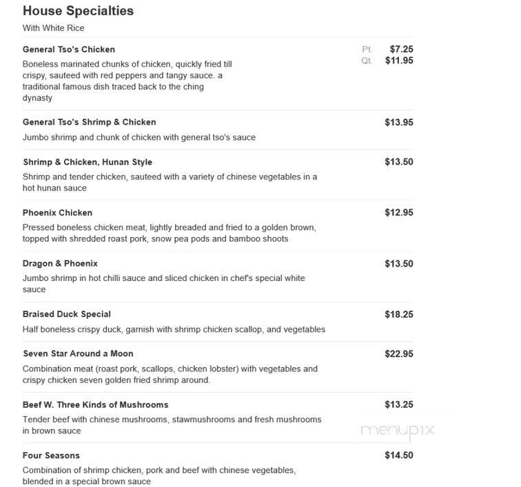 China Inn & Buffet - Phoenixville, PA menu_pic