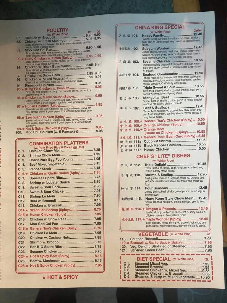 China King - Waynesboro, PA menu_pic