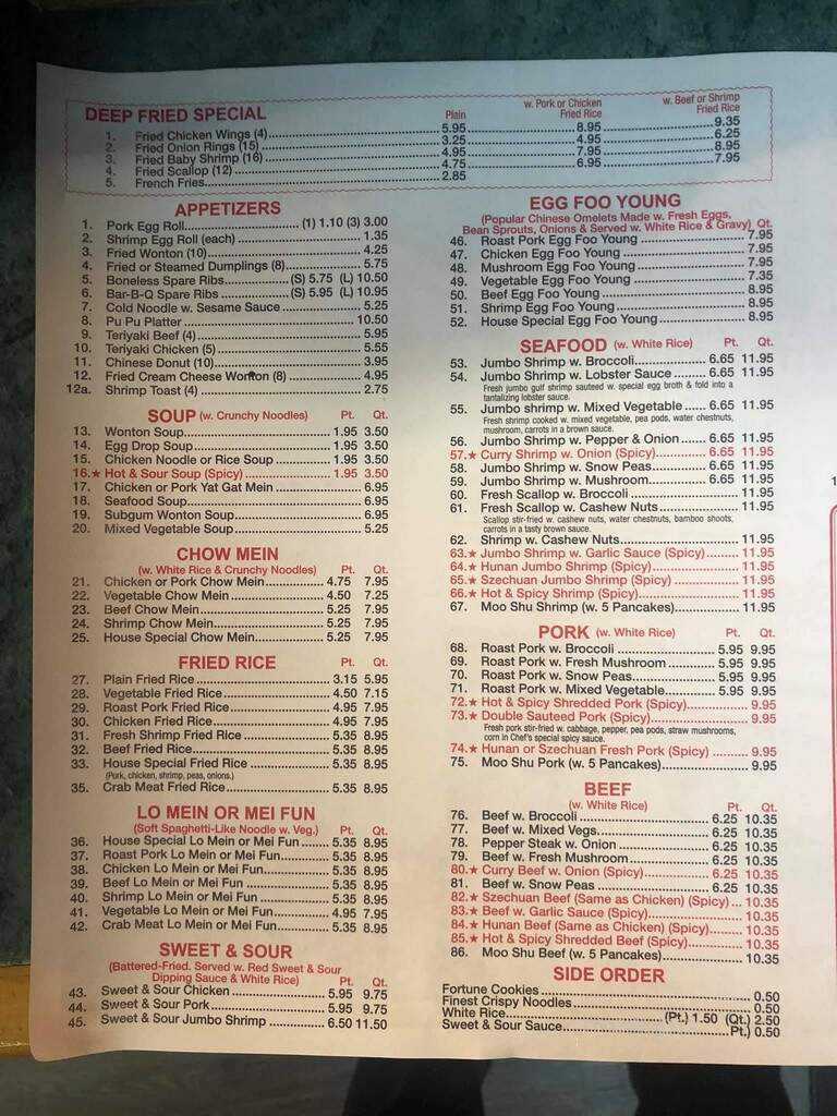 China King - Waynesboro, PA menu_pic