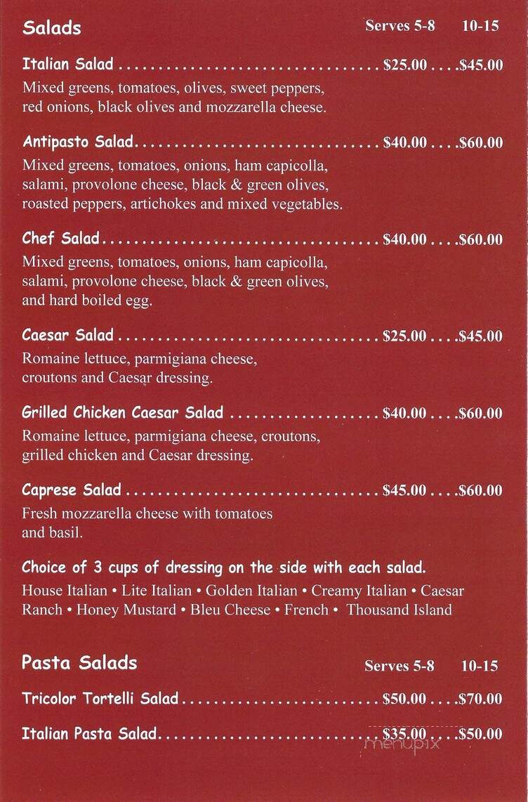 Chris's New York Pizzeria - Ephrata, PA menu_pic