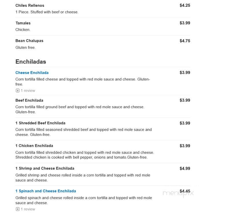 El Rodeo - Hanover, PA menu_pic