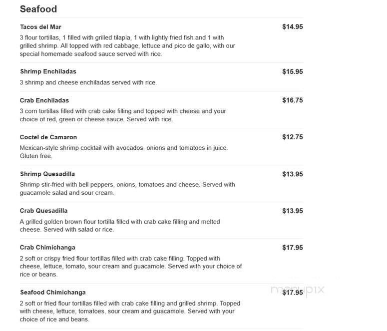 El Rodeo - Hanover, PA menu_pic