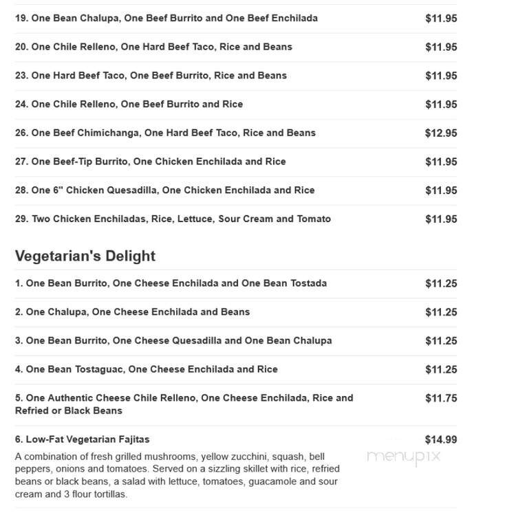 El Rodeo - Hanover, PA menu_pic