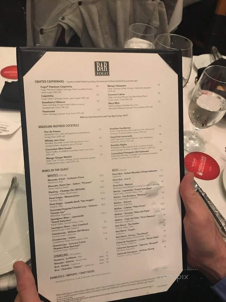 Fogo De Chao - Philadelphia, PA menu_pic