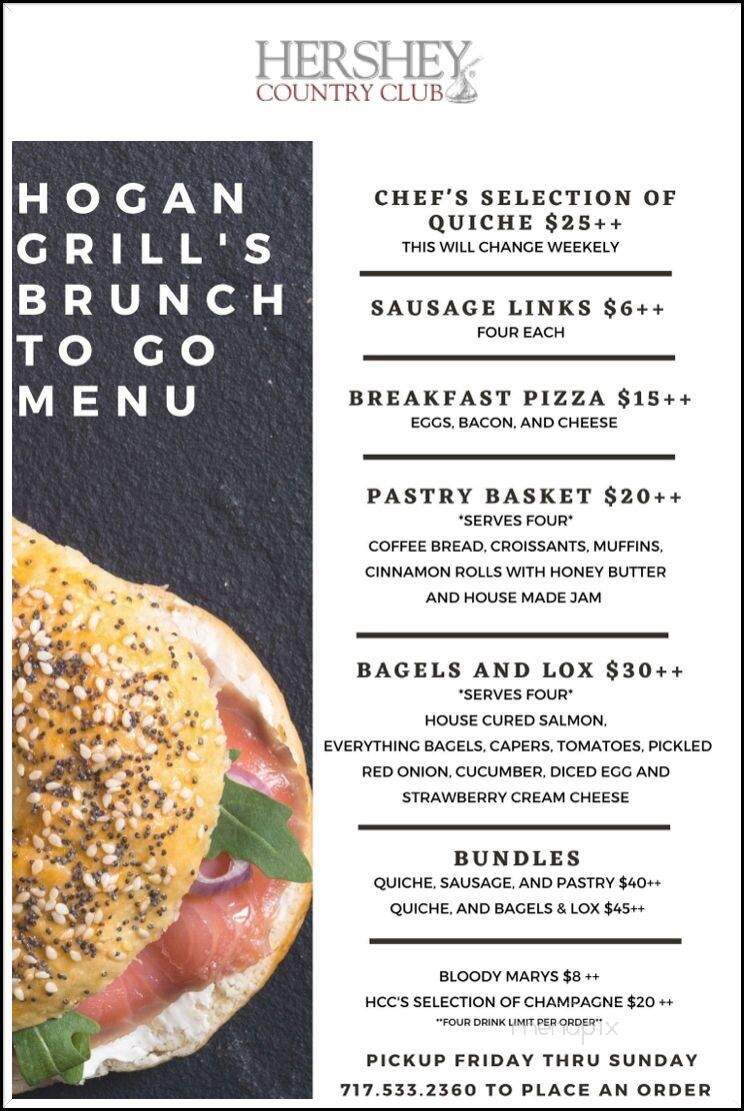 Hershey Golf Club - Hershey, PA menu_pic
