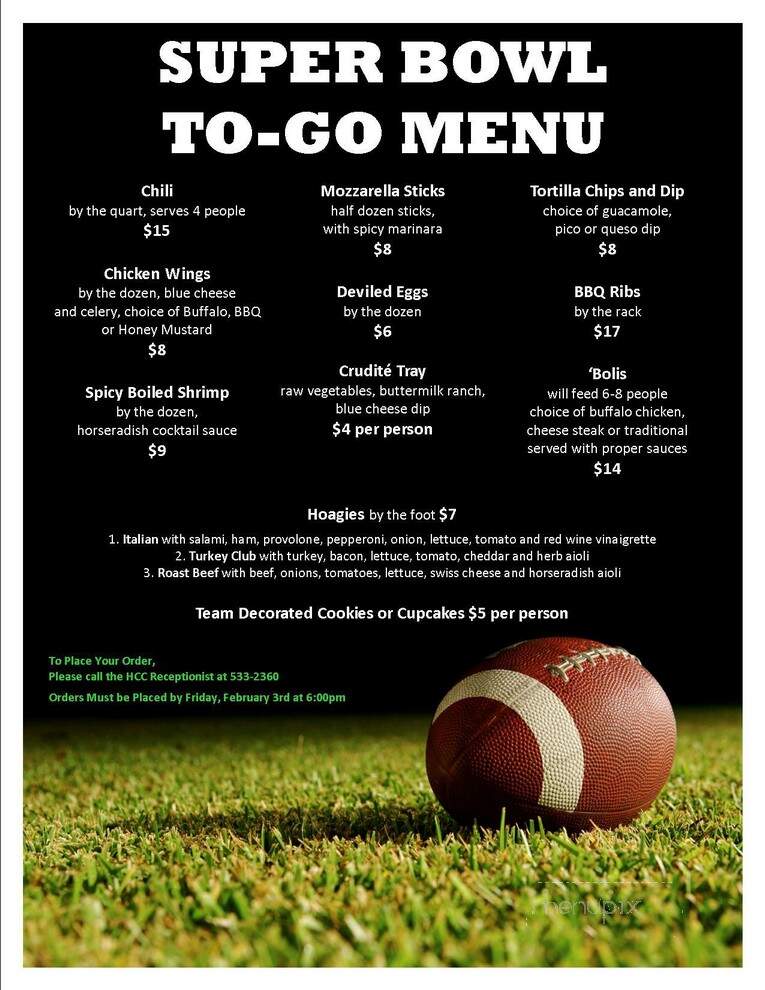 Hershey Golf Club - Hershey, PA menu_pic