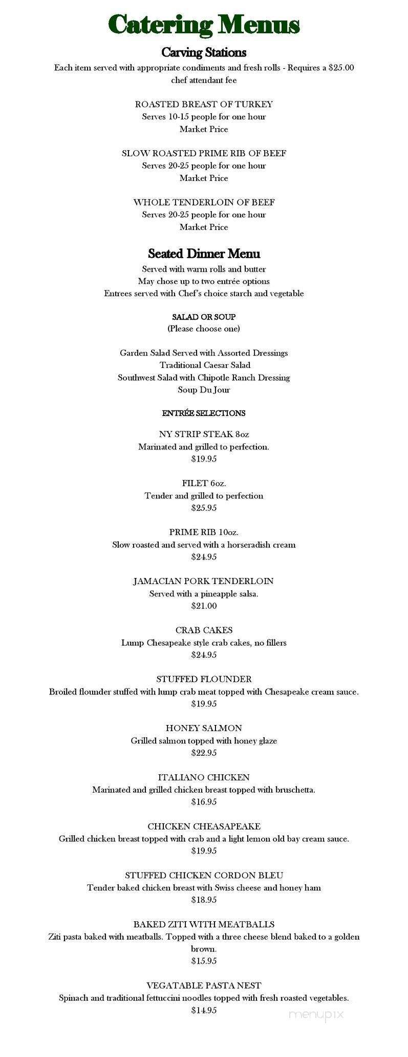 Hogans Restaurant - Etters, PA menu_pic