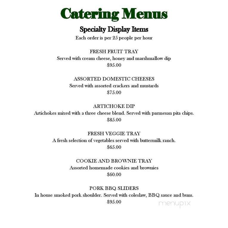 Hogans Restaurant - Etters, PA menu_pic