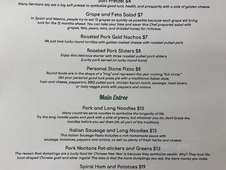 Honesdale Golf Club Restaurant - Honesdale, PA menu_pic