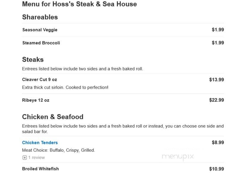 Hoss's Steak & Sea House - York, PA