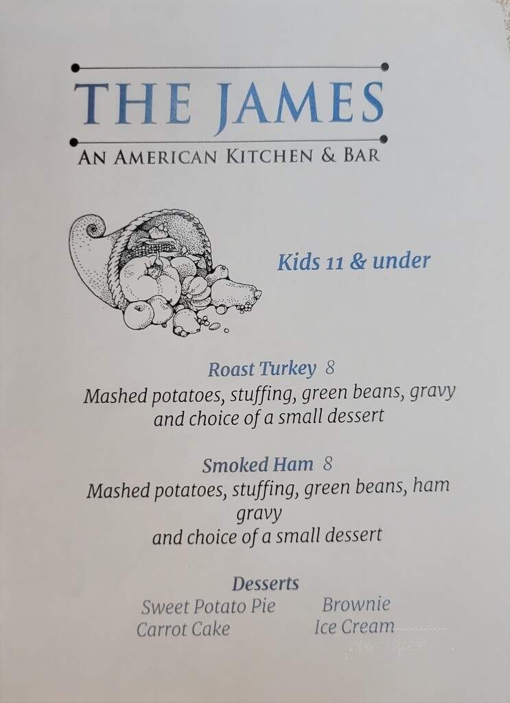 James American Kitchen & Bar - Williamsport, PA menu_pic