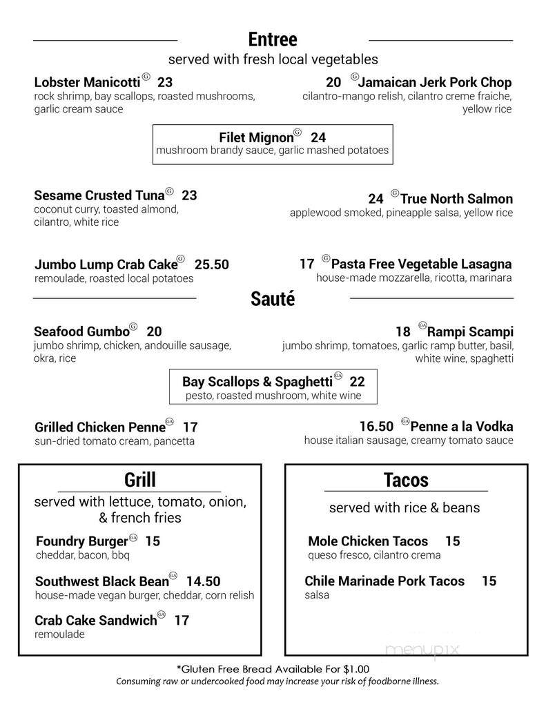 John Wright Store & Restaurant - Wrightsville, PA menu_pic