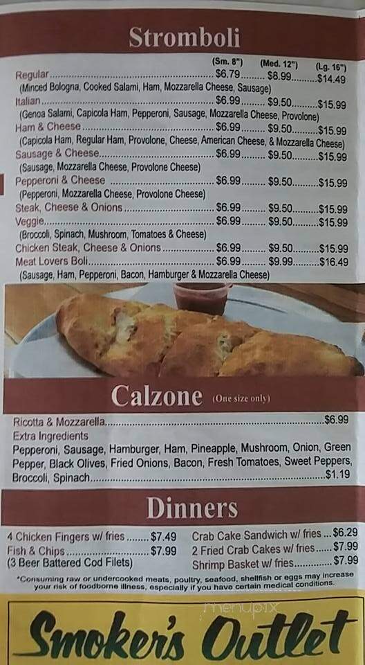 Lattuca's Sub Bar - York, PA menu_pic