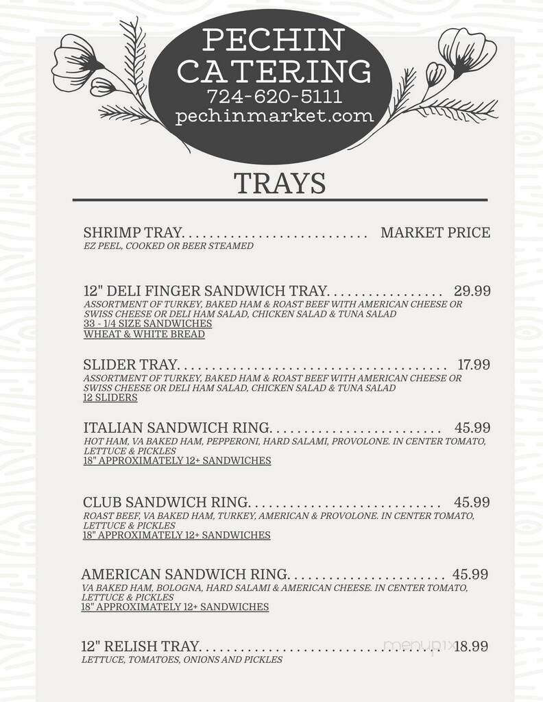 Pechin Firehouse Restaurant - Connellsville, PA menu_pic