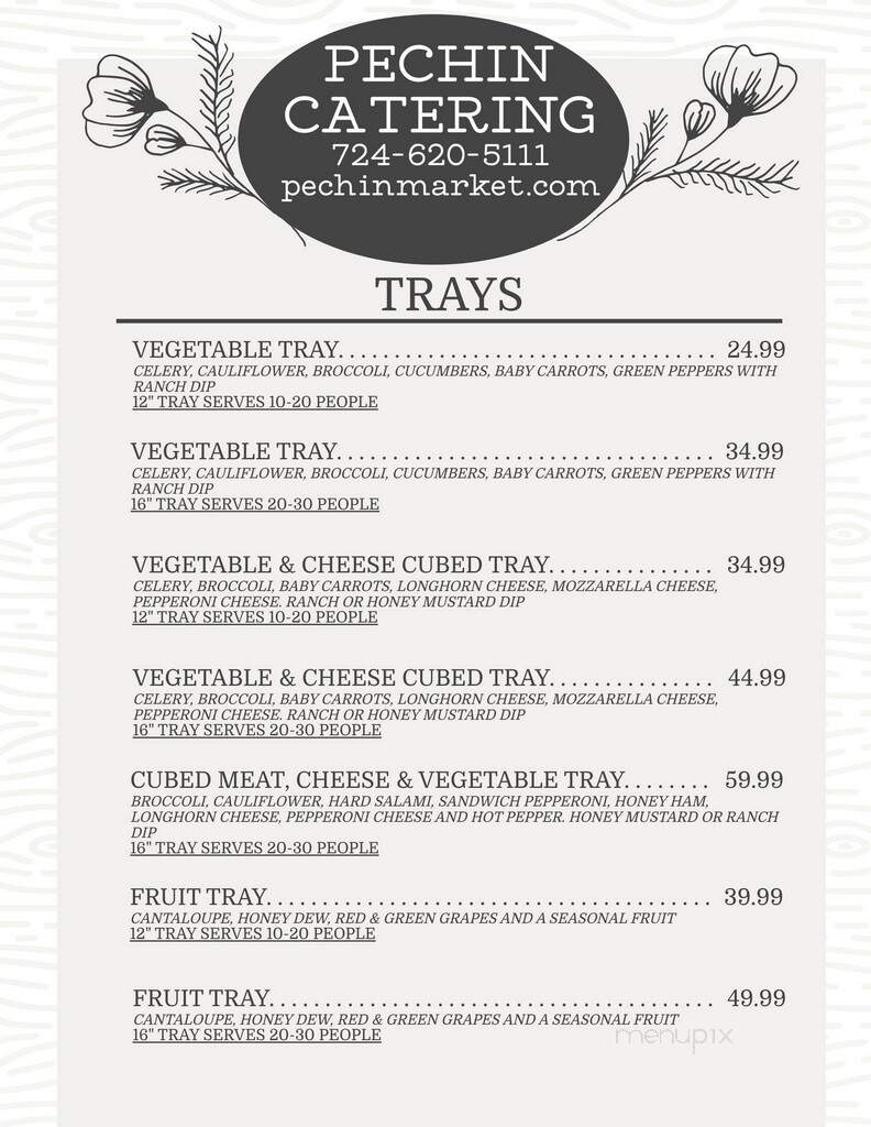 Pechin Firehouse Restaurant - Connellsville, PA menu_pic