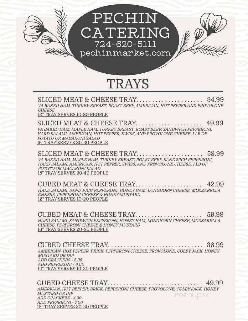 Pechin Firehouse Restaurant - Connellsville, PA menu_pic