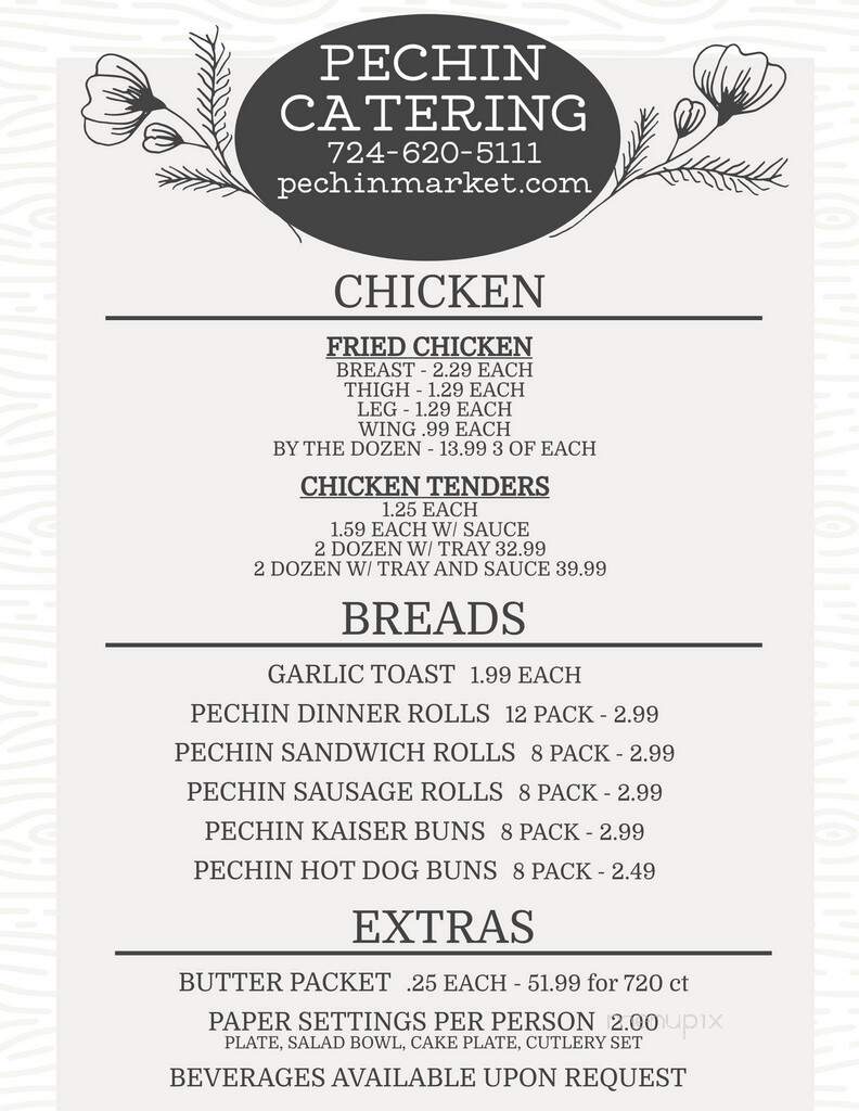 Pechin Firehouse Restaurant - Connellsville, PA menu_pic