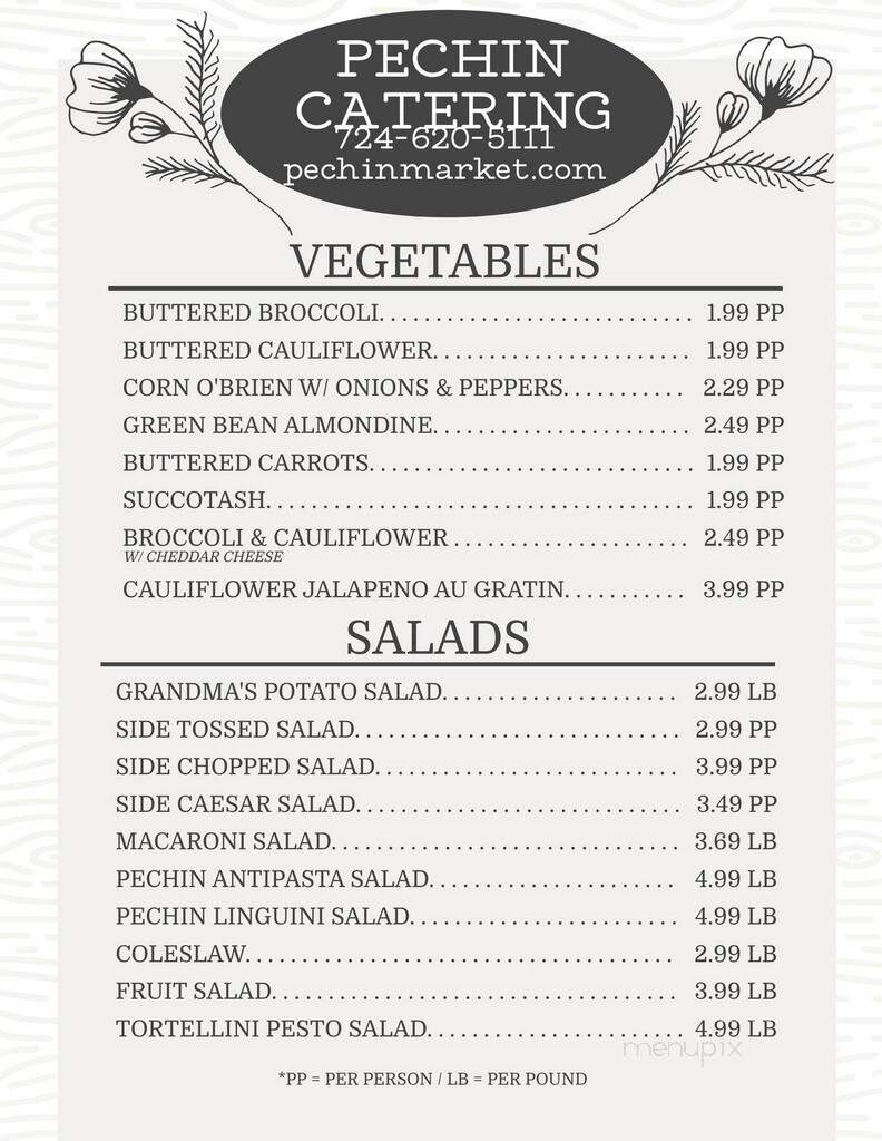 Pechin Firehouse Restaurant - Connellsville, PA menu_pic