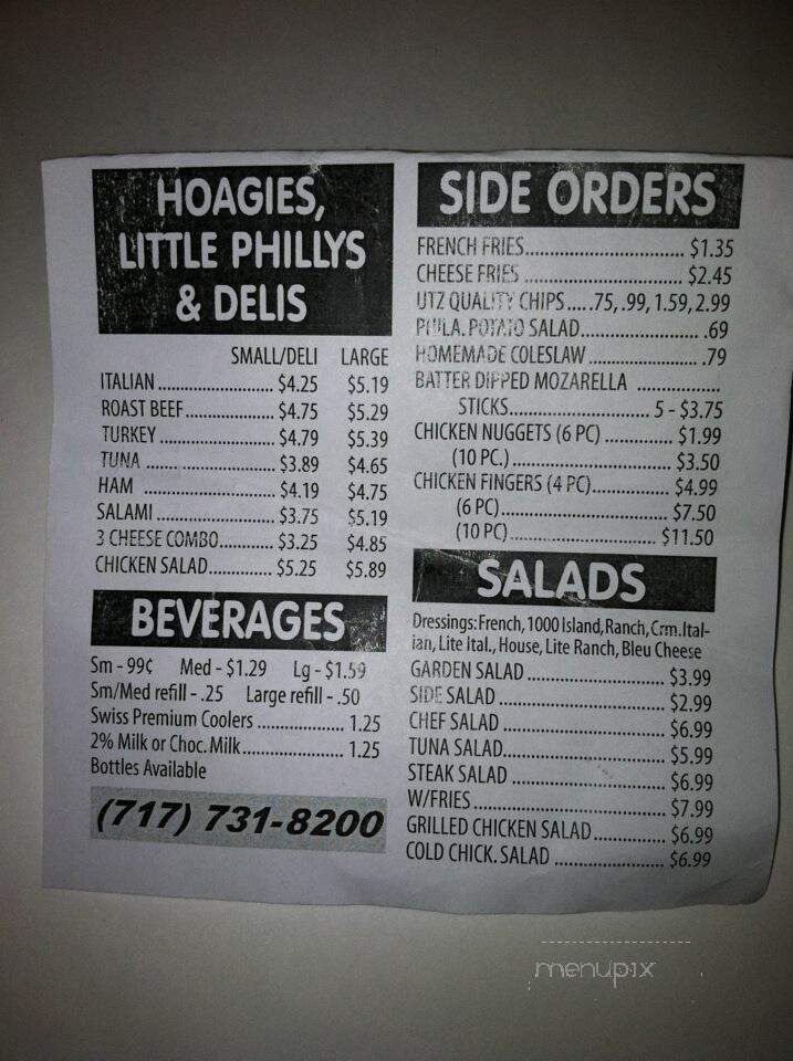 Philadelphia Steaks & Hoagies - Camp Hill, PA menu_pic