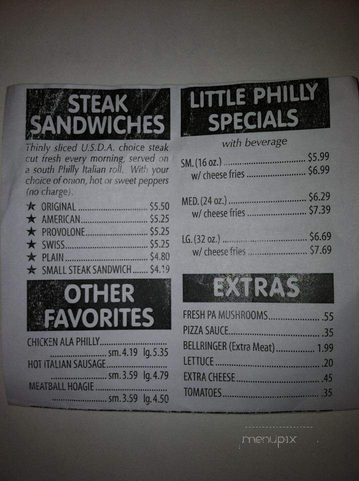 Philadelphia Steaks & Hoagies - Camp Hill, PA menu_pic