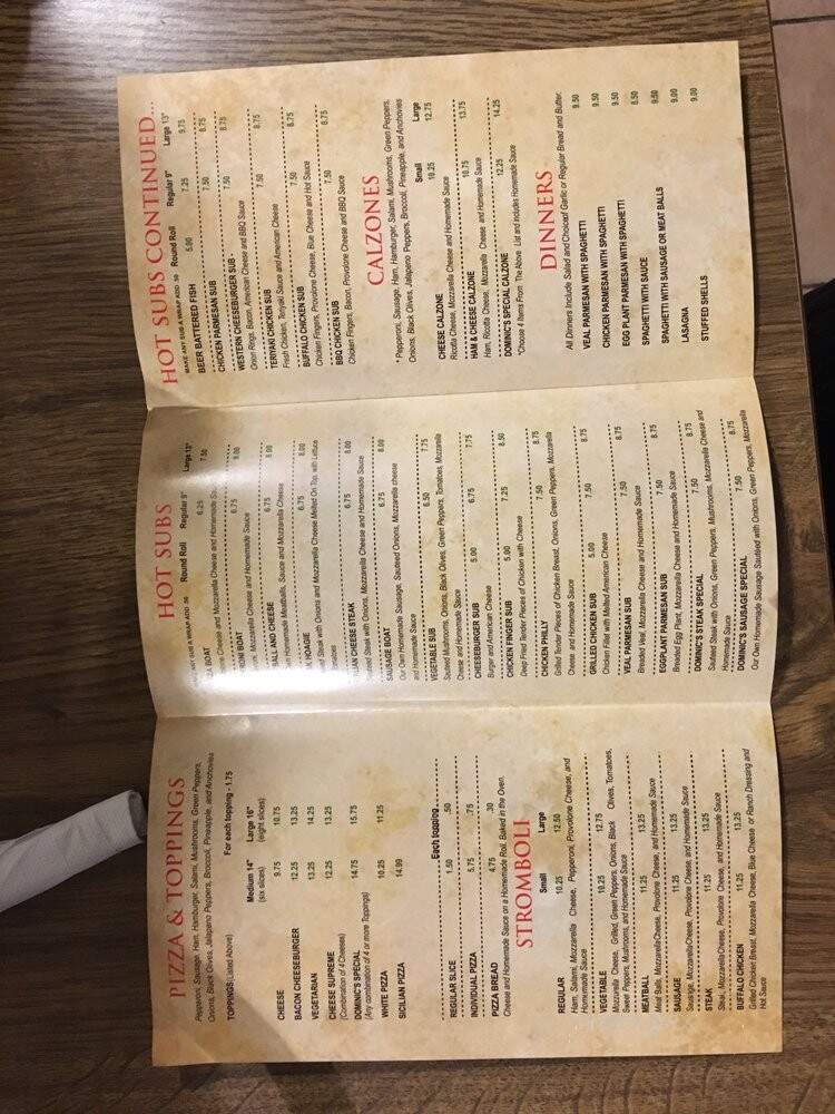 Roberto's Pizza - Camp Hill, PA menu_pic