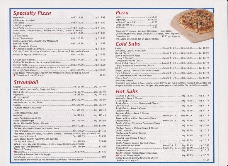 Roberto's Pizza - Middletown, PA menu_pic
