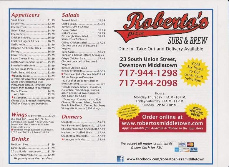 Roberto's Pizza - Middletown, PA