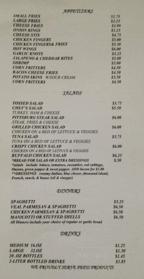 Roberto's Pizza - Middletown, PA menu_pic