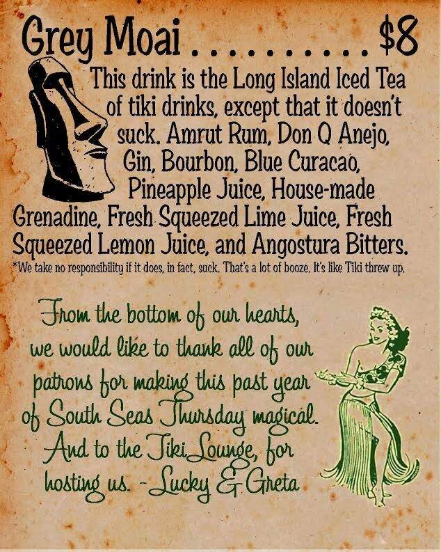 Tiki Lounge - Pittsburgh, PA menu_pic