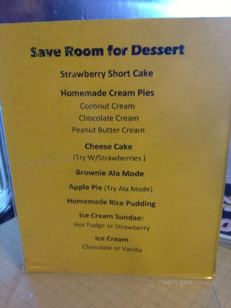 Twin Rocks Restaurant - Lake Ariel, PA menu_pic