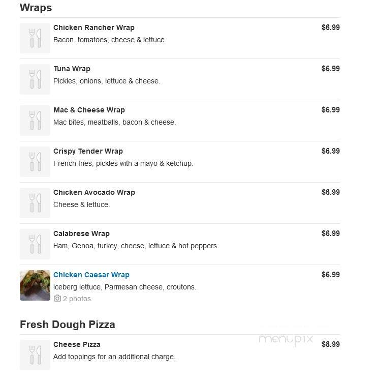 Limiro's Cafe & Deli - Westerly, RI menu_pic