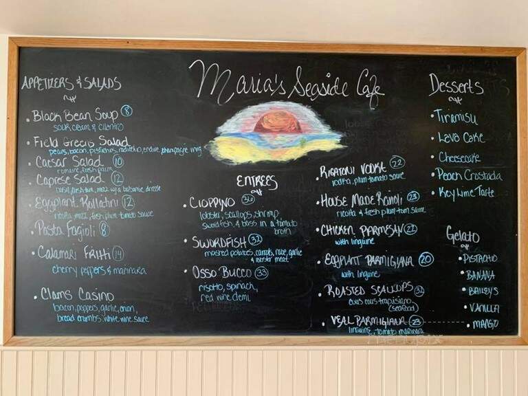 Maria's Seaside Cafe - Westerly, RI menu_pic
