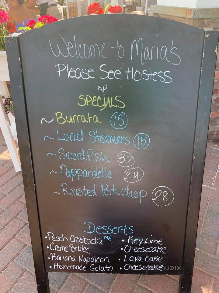 Maria's Seaside Cafe - Westerly, RI menu_pic