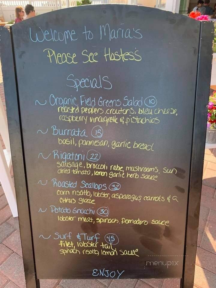 Maria's Seaside Cafe - Westerly, RI menu_pic