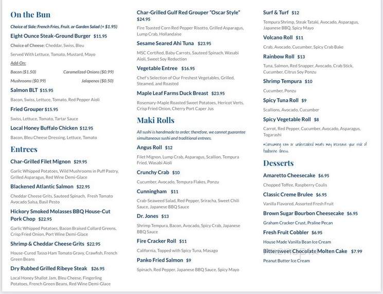 Blue Heron Restaurant & Sushi - Clemson, SC menu_pic
