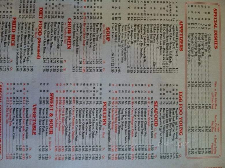 China Kitchen - Summerville, SC menu_pic