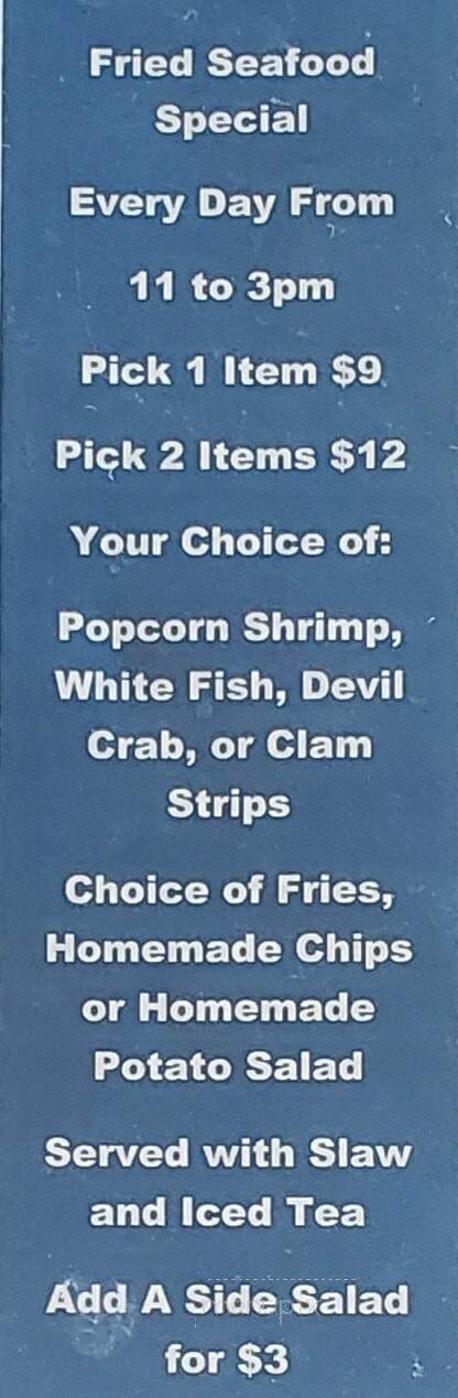 Good Fellas Seafood Hut & Bar - Myrtle Beach, SC menu_pic