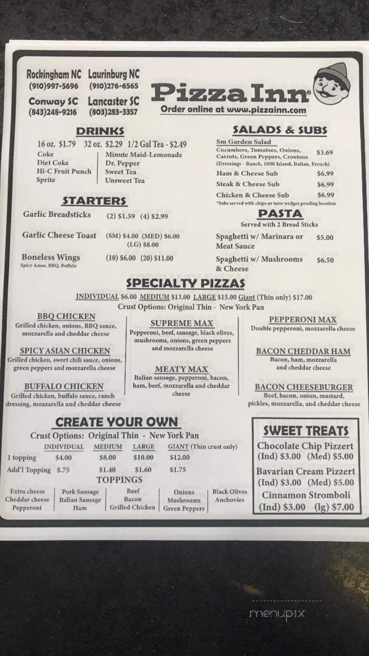 Pizza Inn - Lancaster, SC