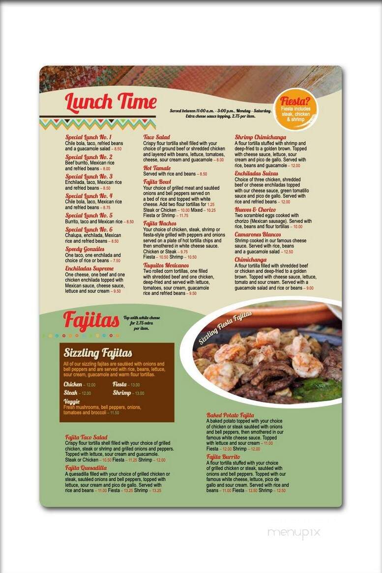 Los Portales - Jackson, TN menu_pic