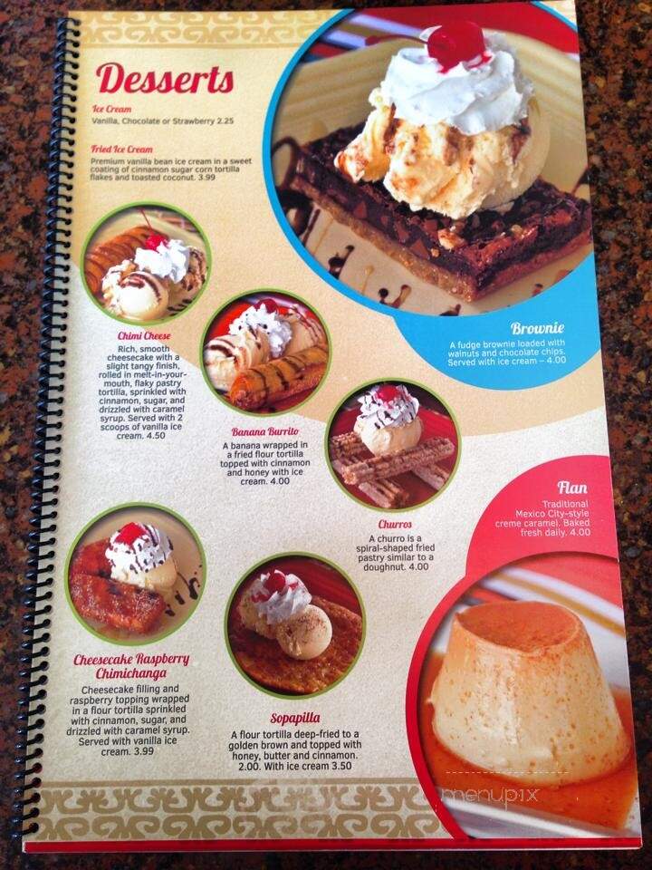 Los Portales - Jackson, TN menu_pic
