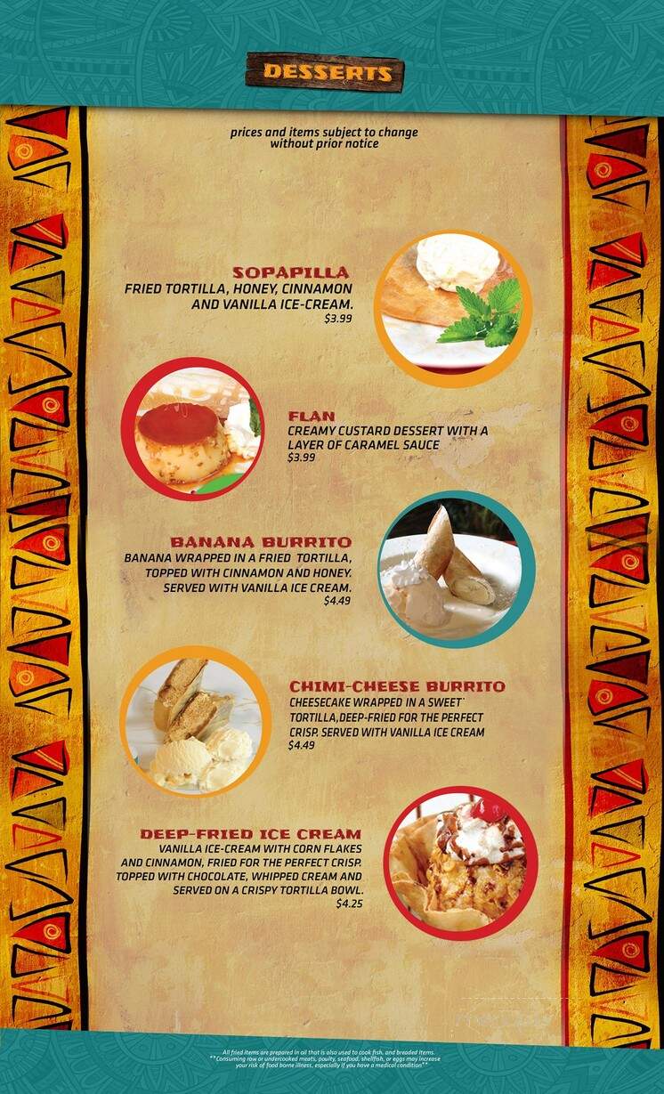 Monterrey Mexican Restaurant - Athens, TN menu_pic