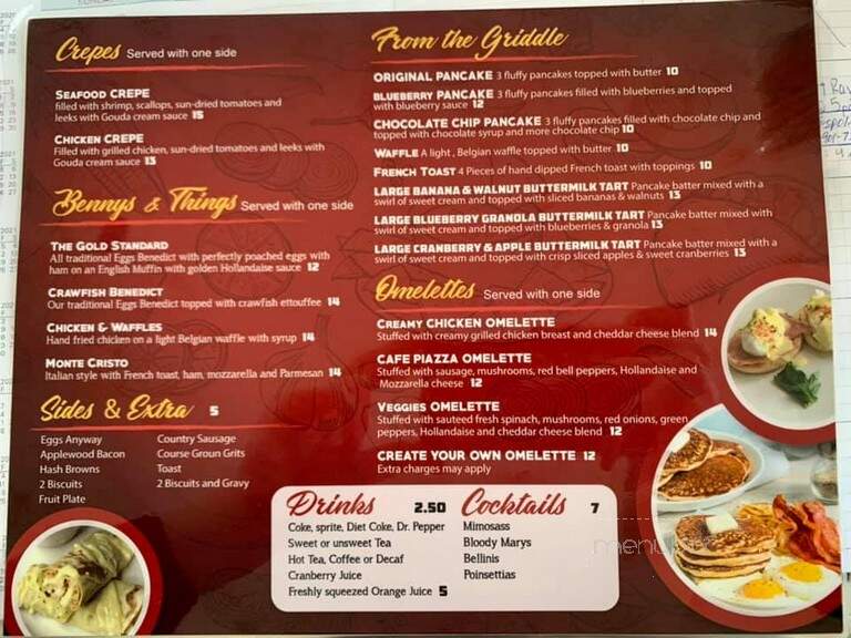 Cafe Piazza - Collierville, TN menu_pic