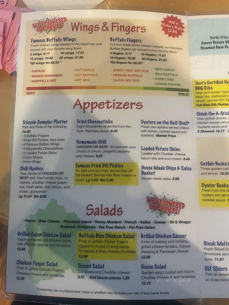 Toot's Restaurant - Smyrna, TN menu_pic