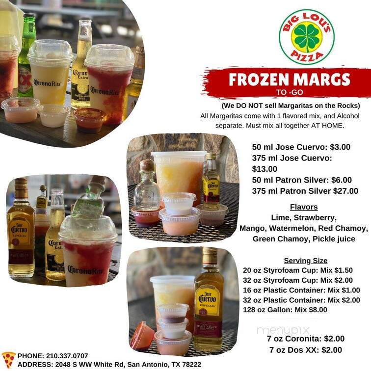Big Lou's Pizza - San Antonio, TX menu_pic