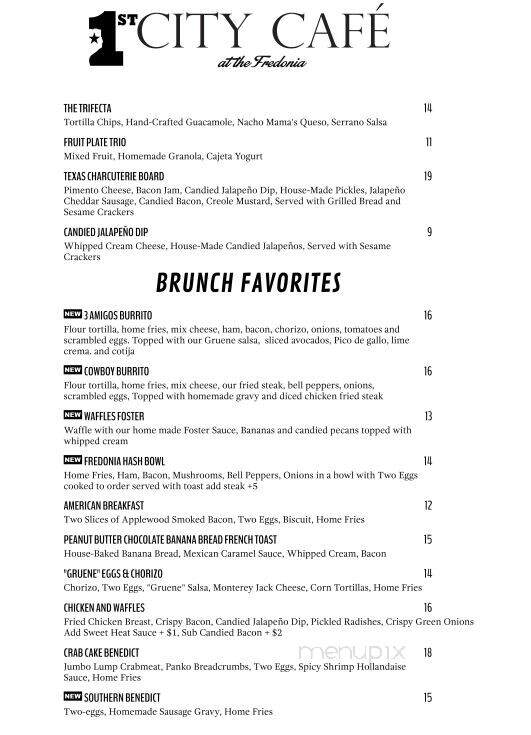 Cafe Fredonia - Nacogdoches, TX menu_pic